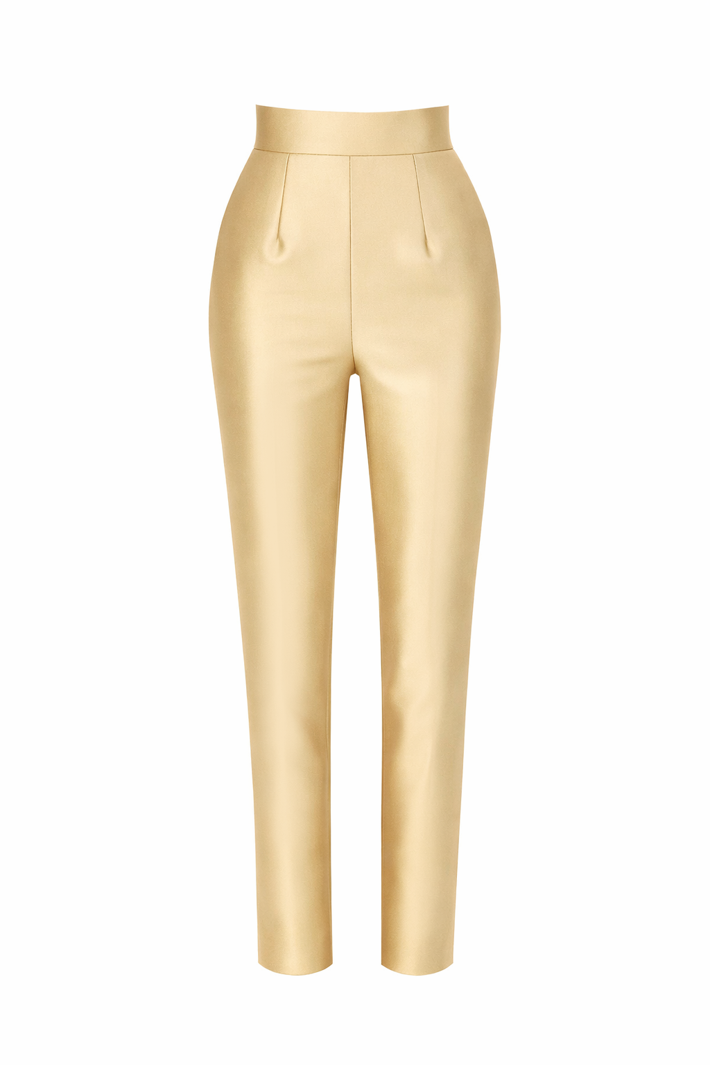 Silk and Wool Cigarette Pants