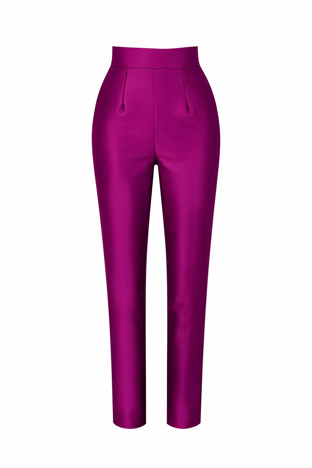 Silk and Wool Cigarette Pants