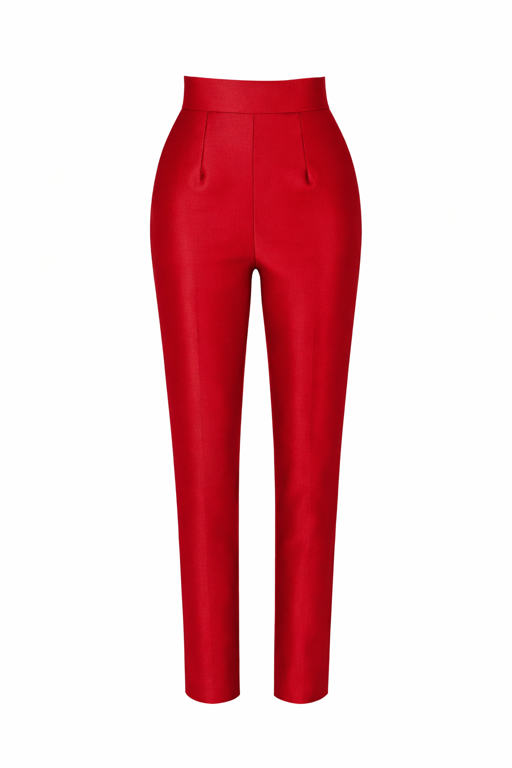 Silk and Wool Cigarette Pants