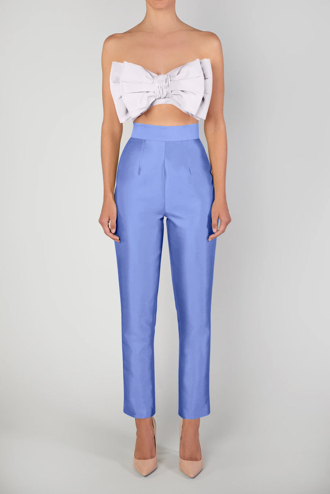 Silk and Wool Cigarette Pants