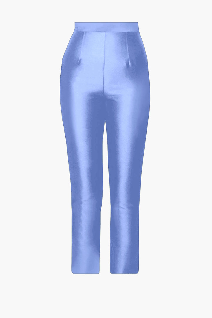 Silk and Wool Cigarette Pants