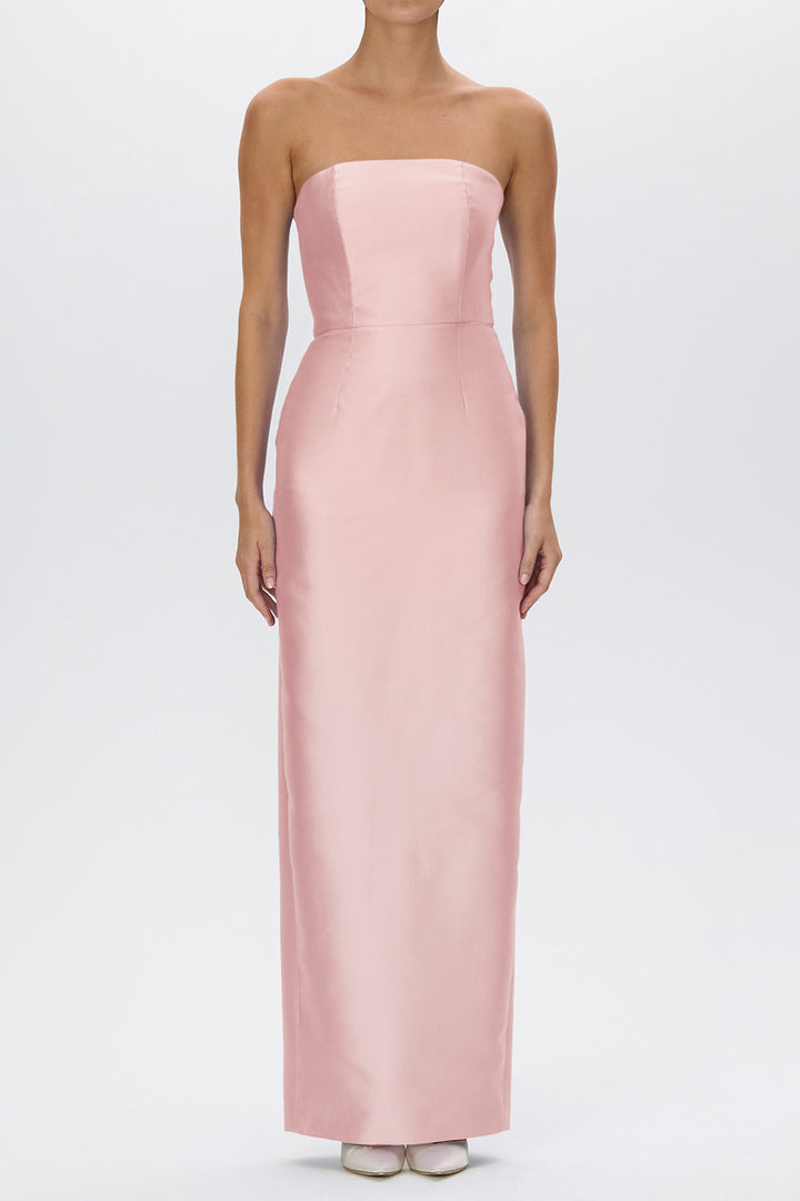 Juliette Silk and Wool Column Gown