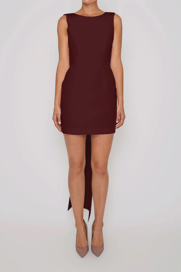 Ella Silk Faille Mini Dress