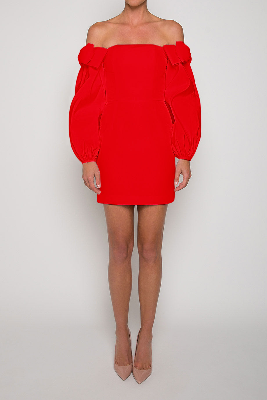 Katie Silk Faille Mini Dress