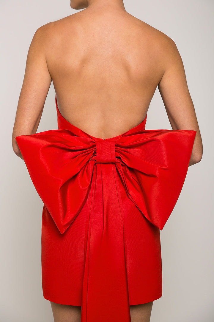 Lauren Silk Faille Mini Dress