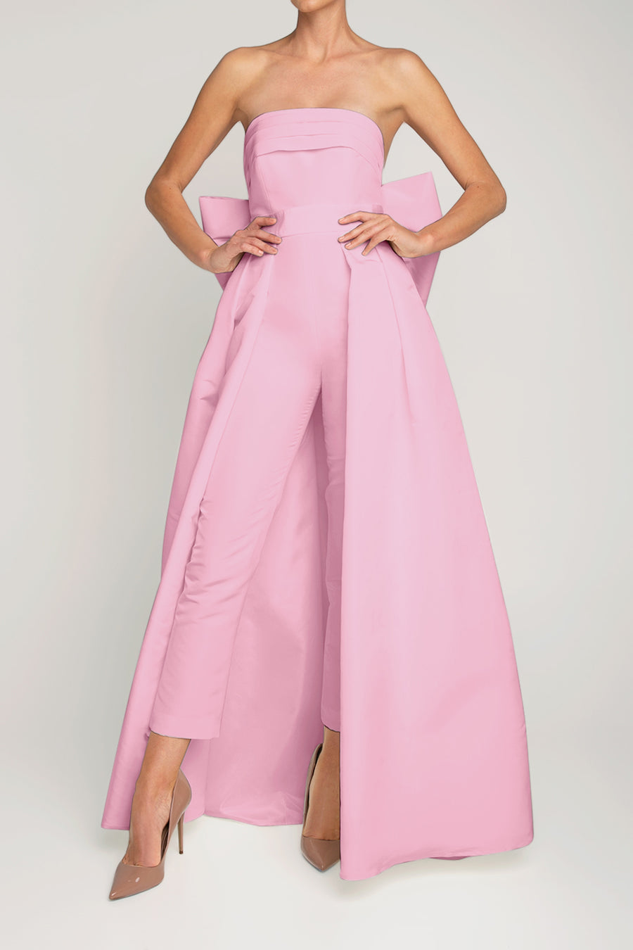 Margaret Silk Faille Jumpsuit