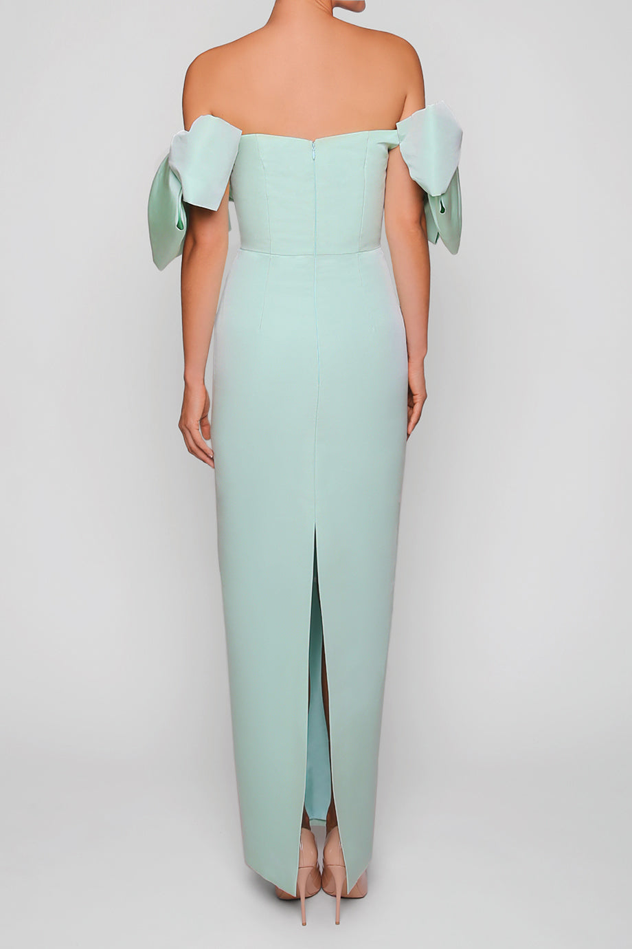 Josephine Silk Faille Column Gown