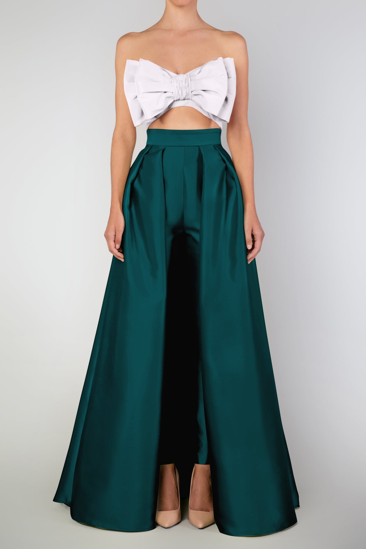 Silk and Wool Cigarette Pants with Convertible Skirt – ALEXIA MARÍA