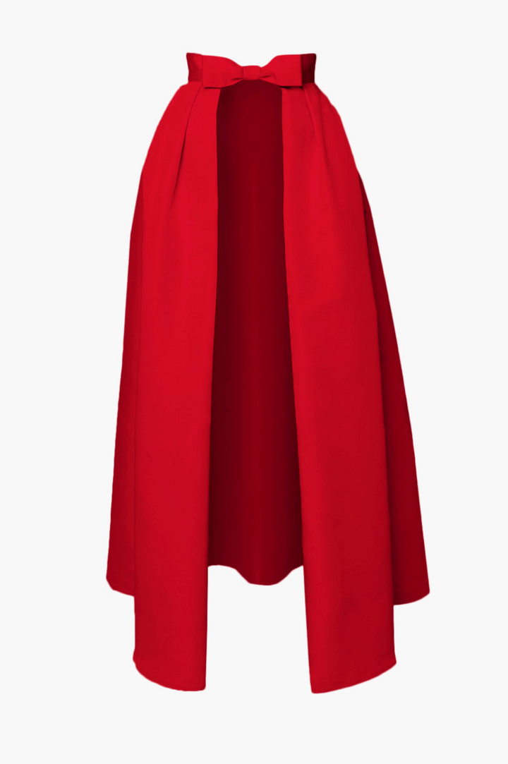 Silk Faille Bow Convertible Skirt