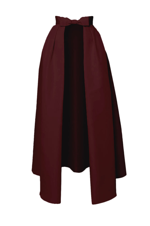 Silk Faille Bow Convertible Skirt
