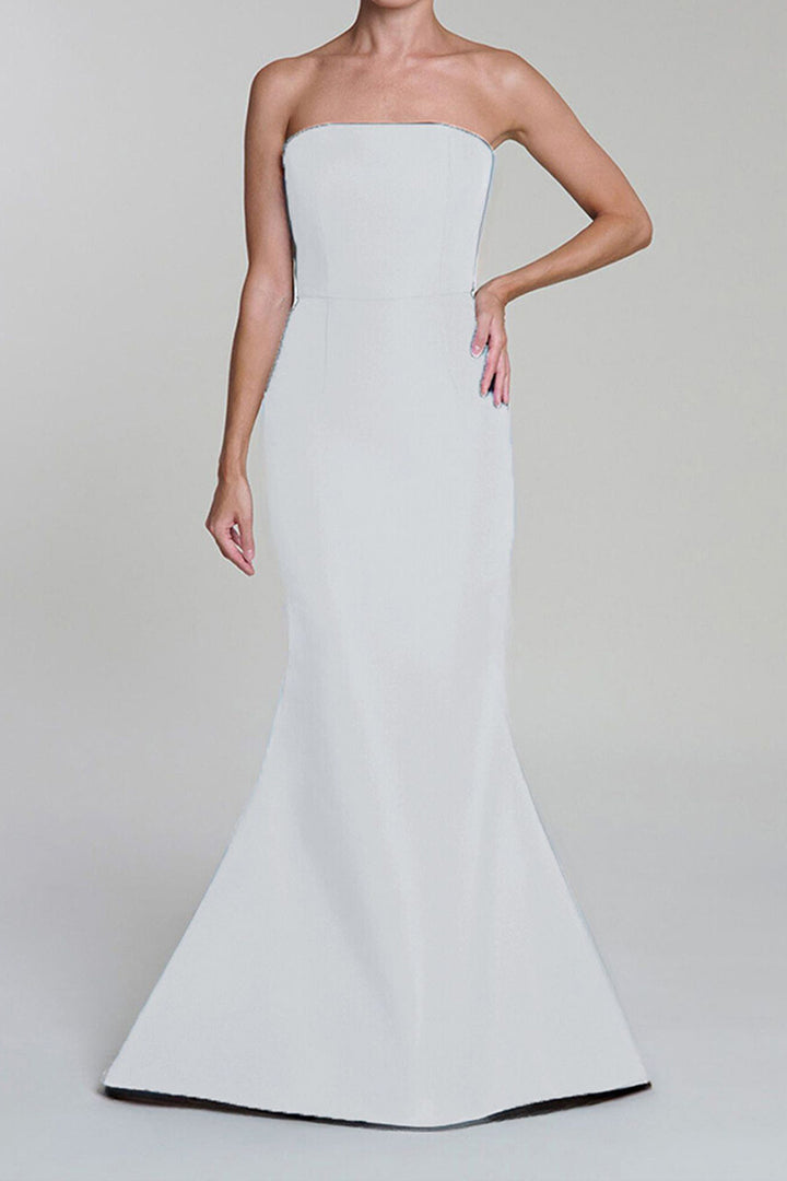 Anniversary Silk Faille Mermaid Gown