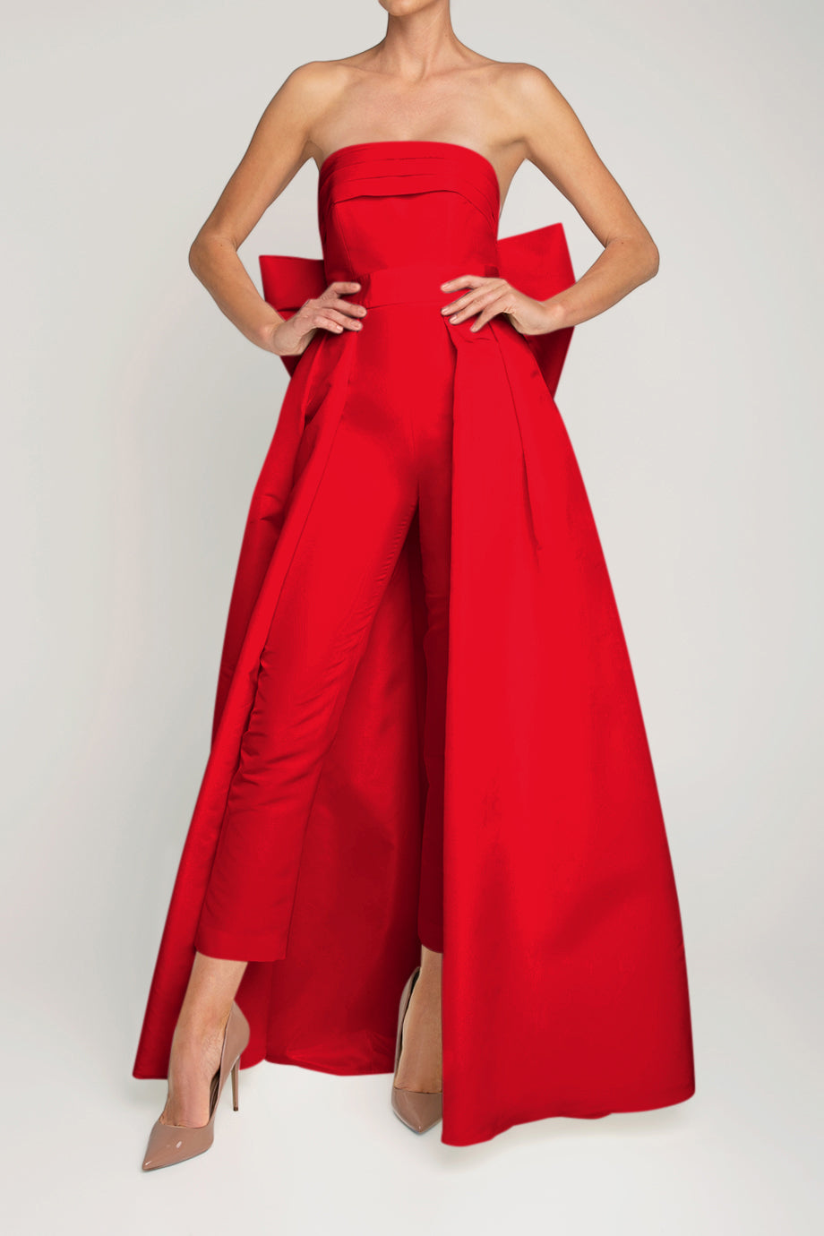 Margaret Silk Faille Jumpsuit