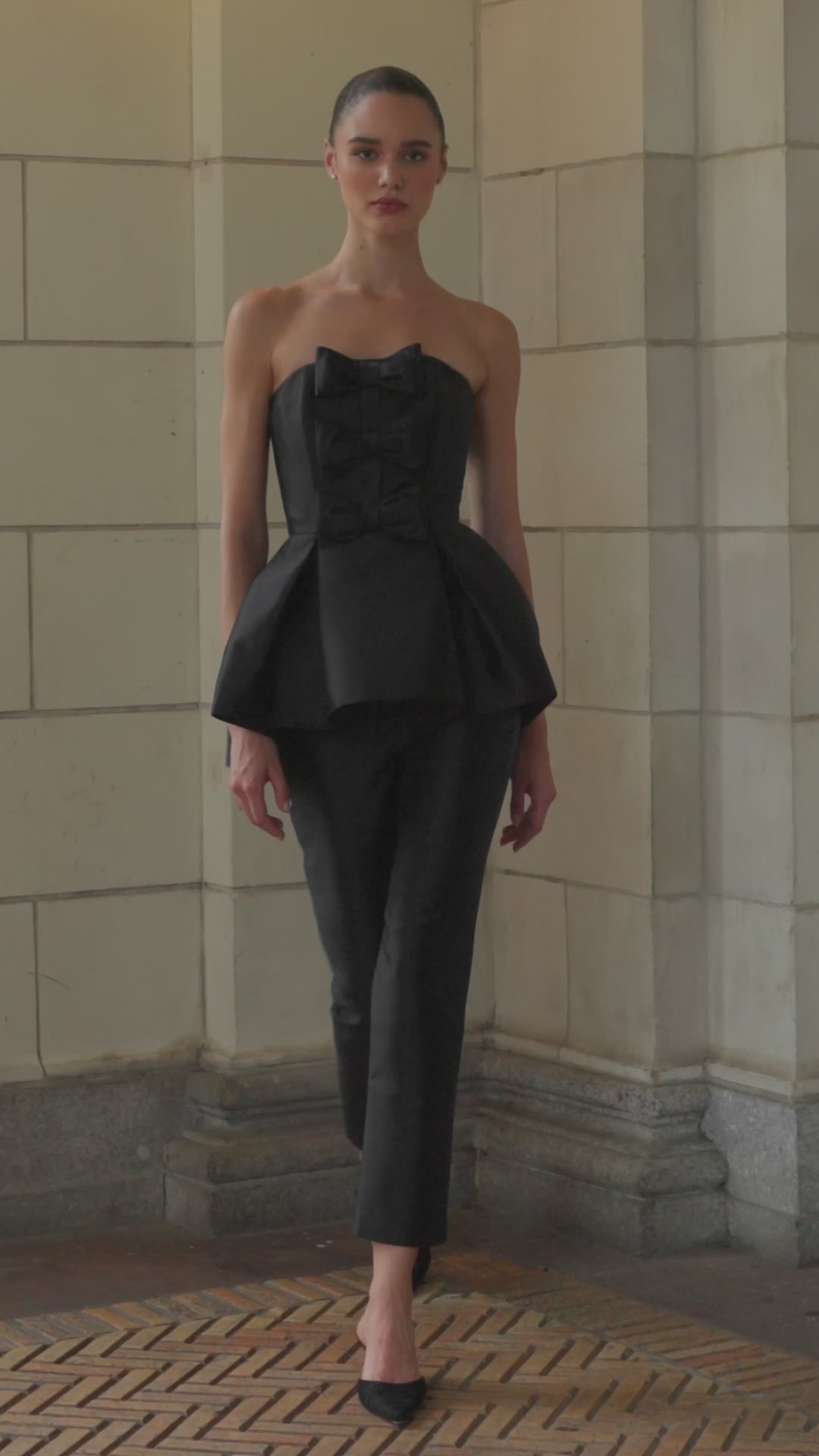 Stella Silk and Wool Peplum Top