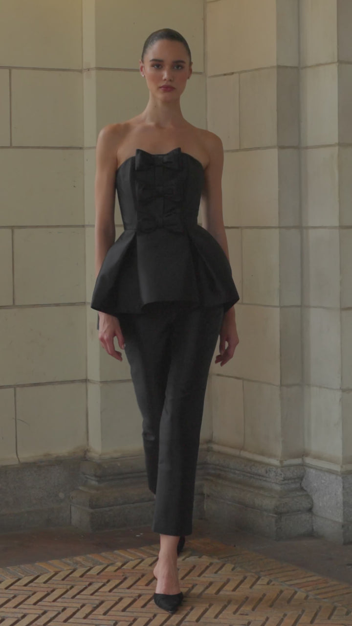 Stella Silk and Wool Peplum Top