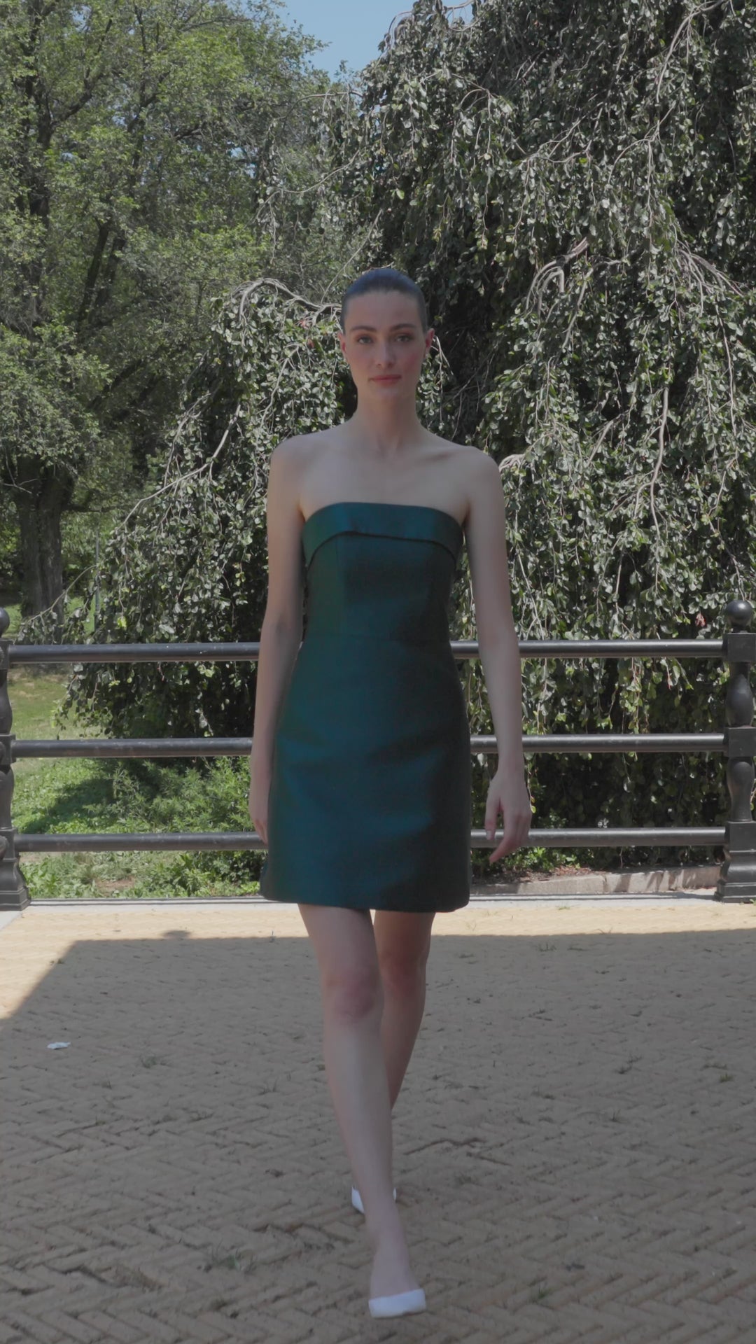 Lucille Silk and Wool Mini Dress