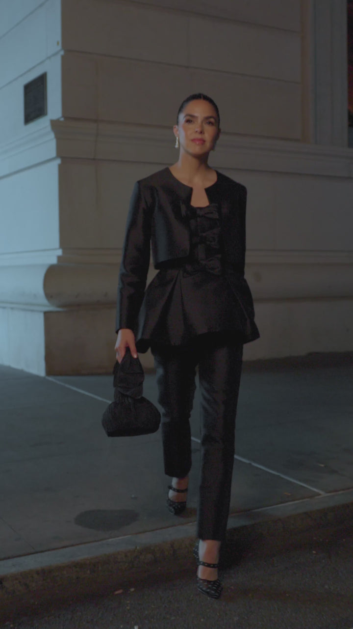 Carolyn Silk and Wool Long Sleeve Jacket