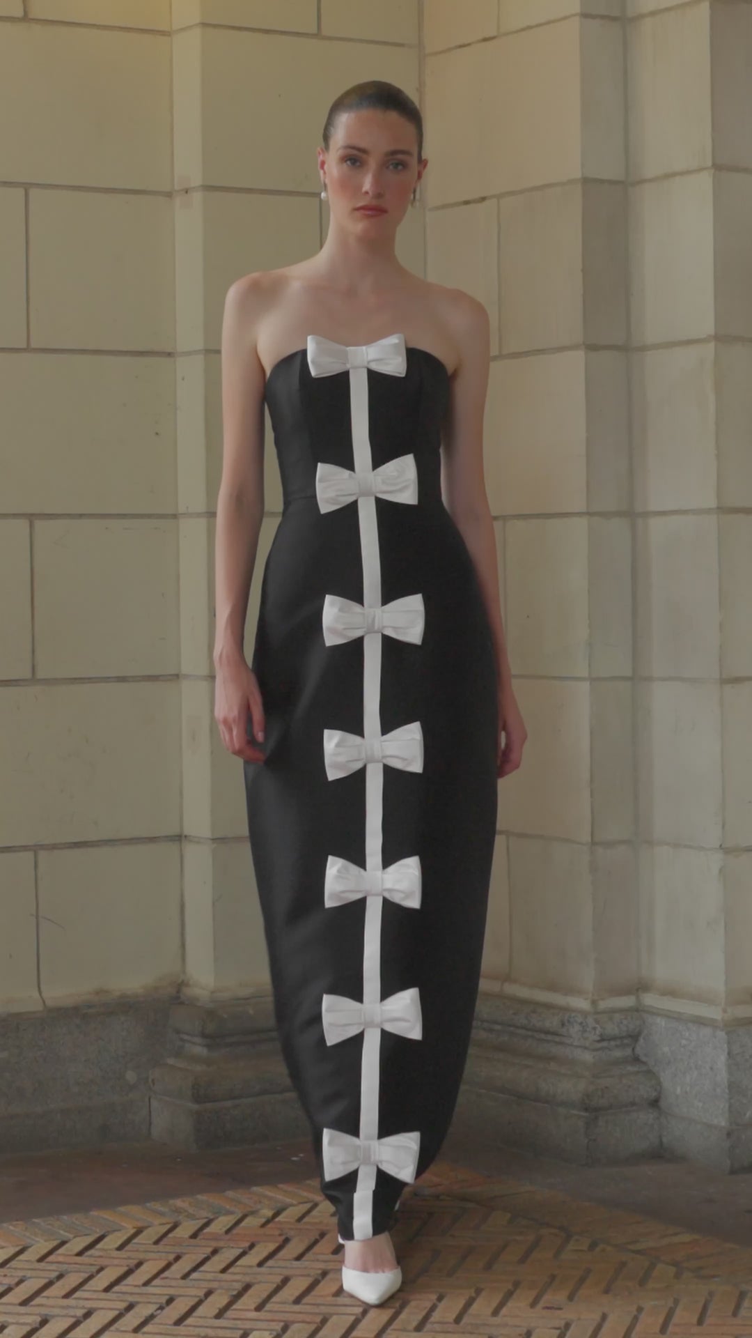 Chloe Silk and Wool A-Line Gown