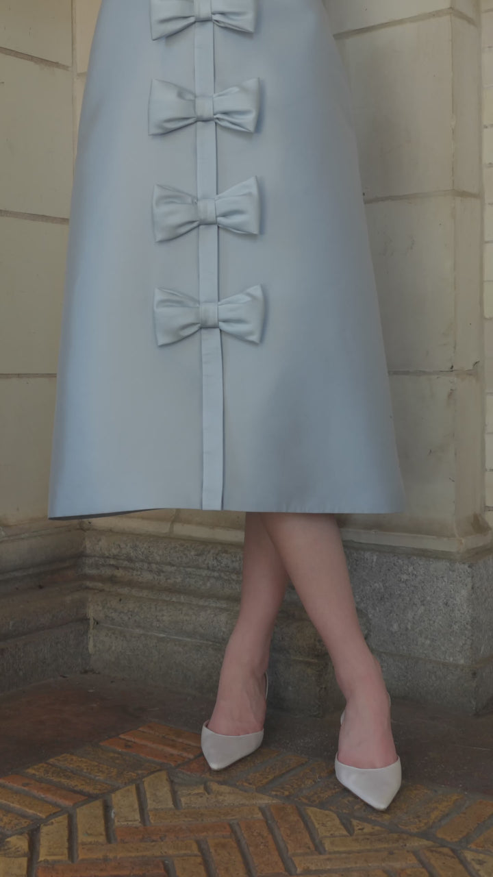 Valentina Silk and Wool Midi Dress