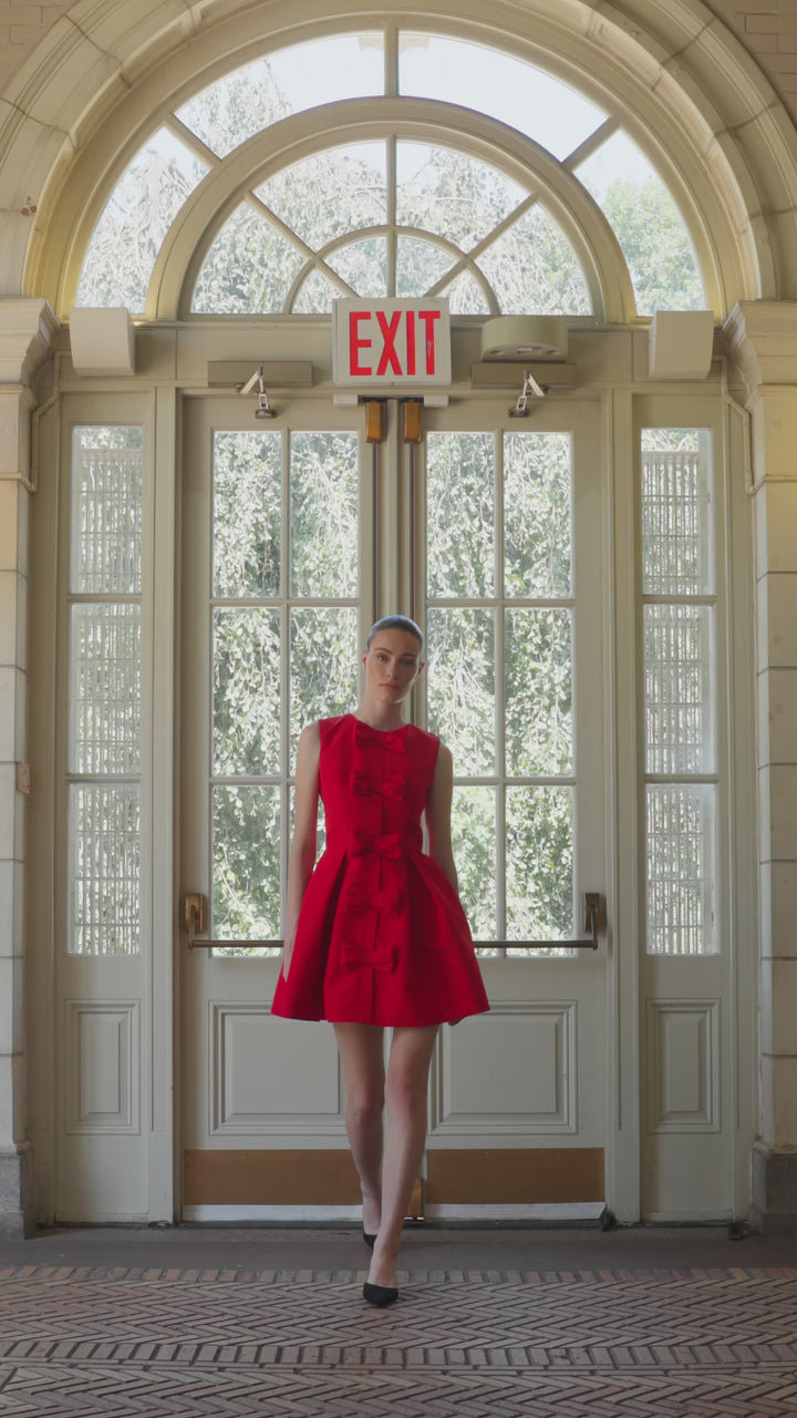 Eloise Silk Faille Mini Dress