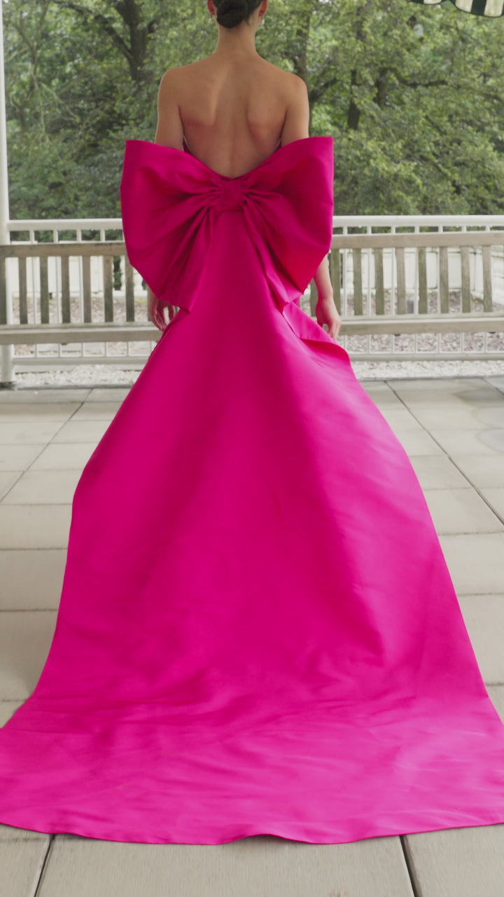 Colette Silk Faille Column Gown