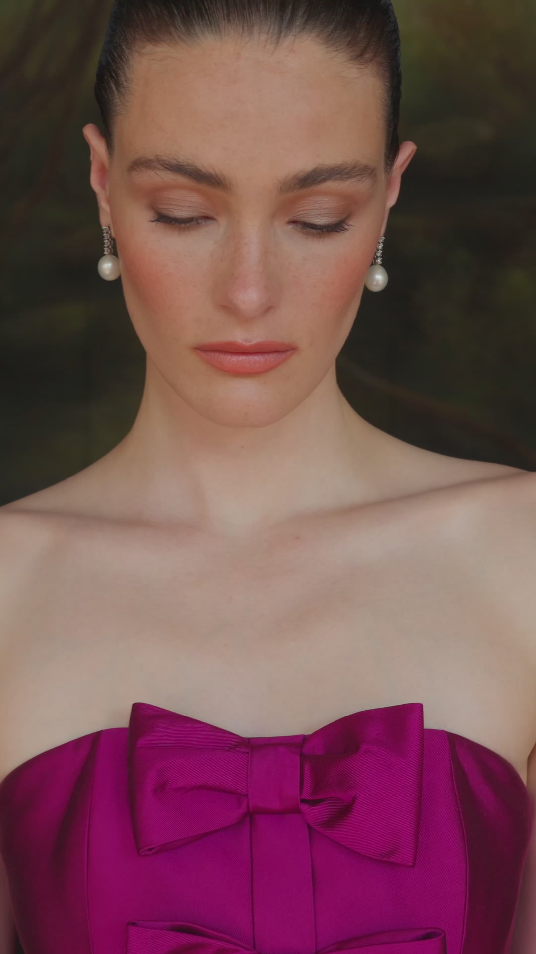 Stella Silk and Wool Peplum Mermaid Gown