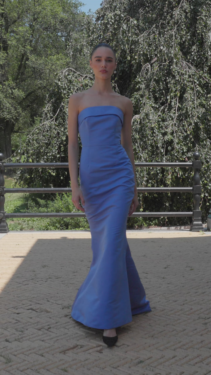 Evelyn Silk Faille Mermaid Gown