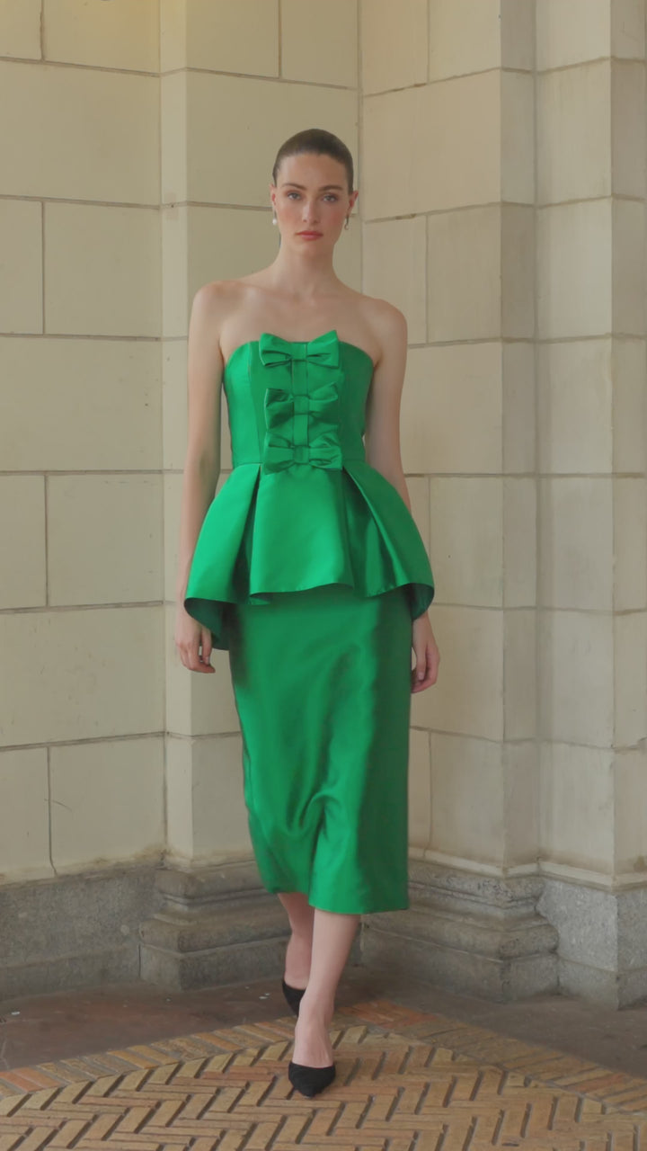 Stella Silk and Wool Midi Dress