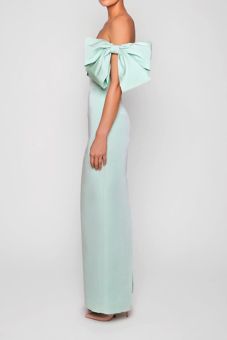 Josephine Silk Faille Column Gown