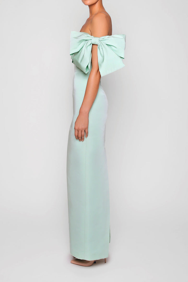 Josephine Silk Faille Column Gown