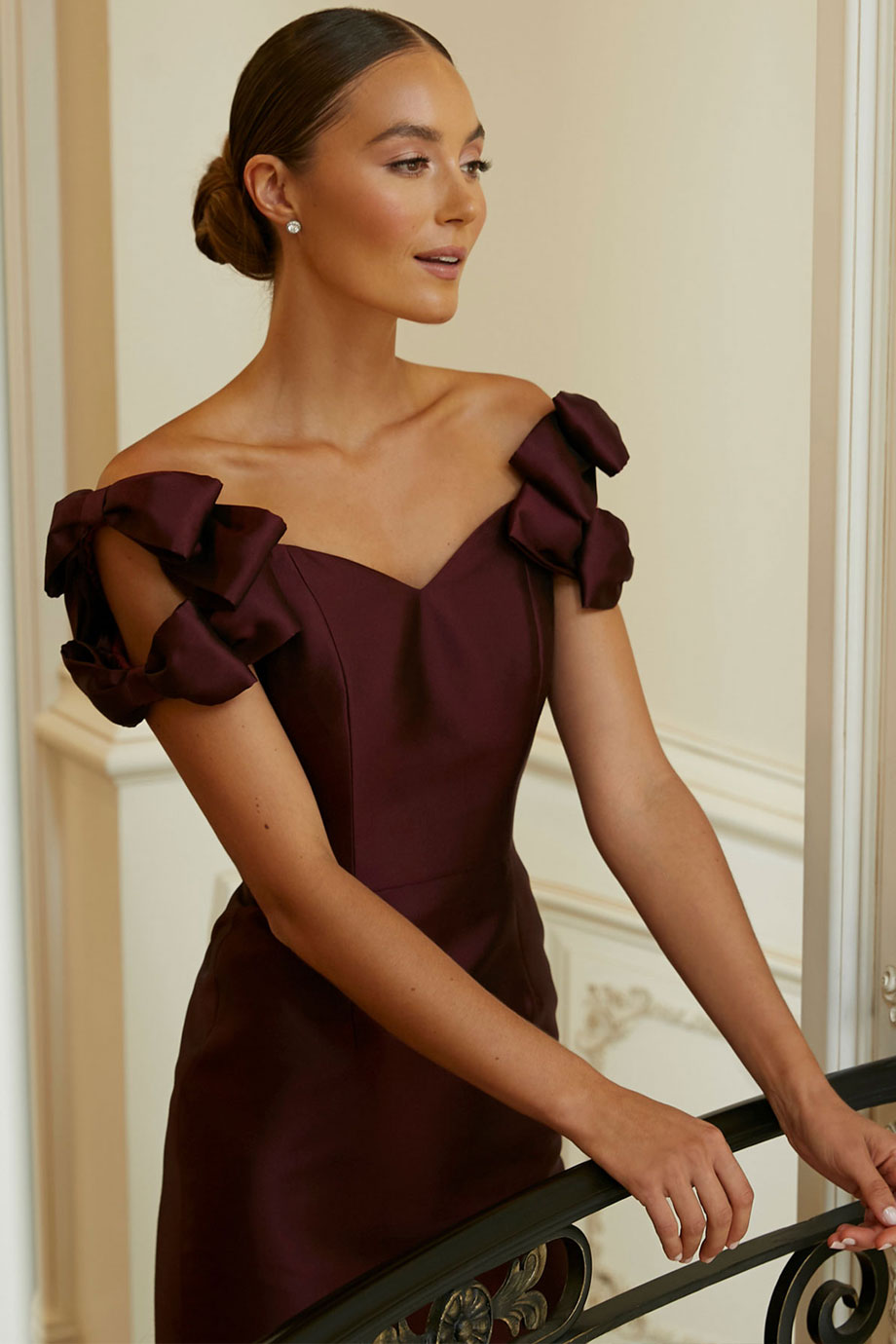 chloe silk dress The Chloe Dress in Black Silk Dupioni Black / XS