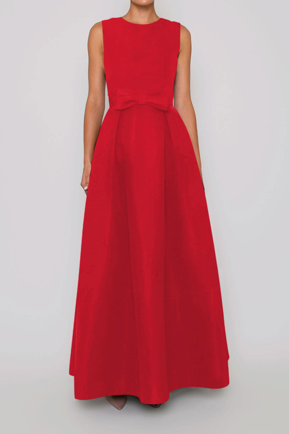 Buy Incredible Red Georgette Solid Partywear Dresses - Inddus.in.