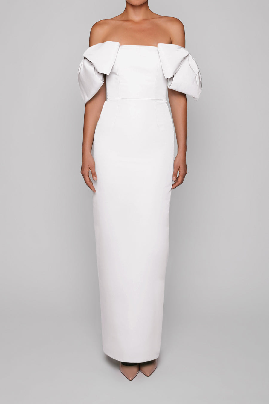 Josephine Silk Faille Column Gown