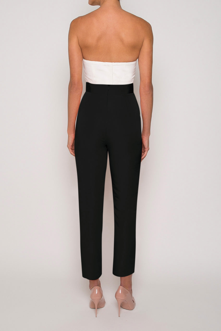 Silk Faille Cigarette Pants 6 / Black Silk Faille Cigarette Pants 6 / Black