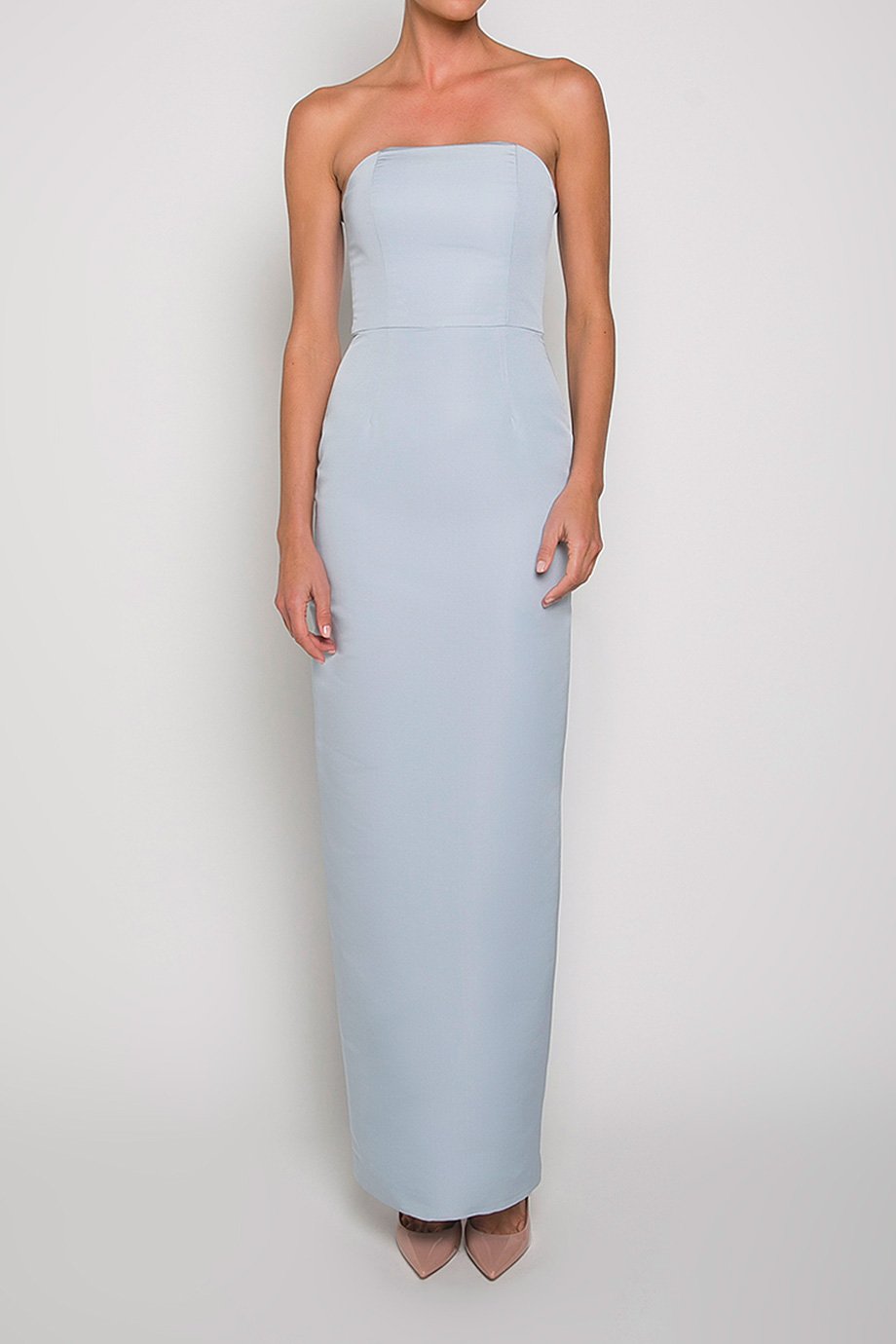 Silk Faille Column Skirt main image 1