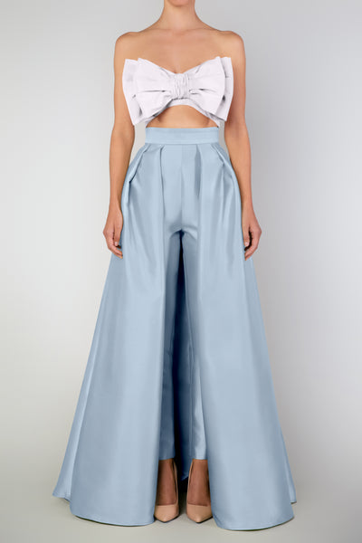 Silk and Wool Cigarette Pants