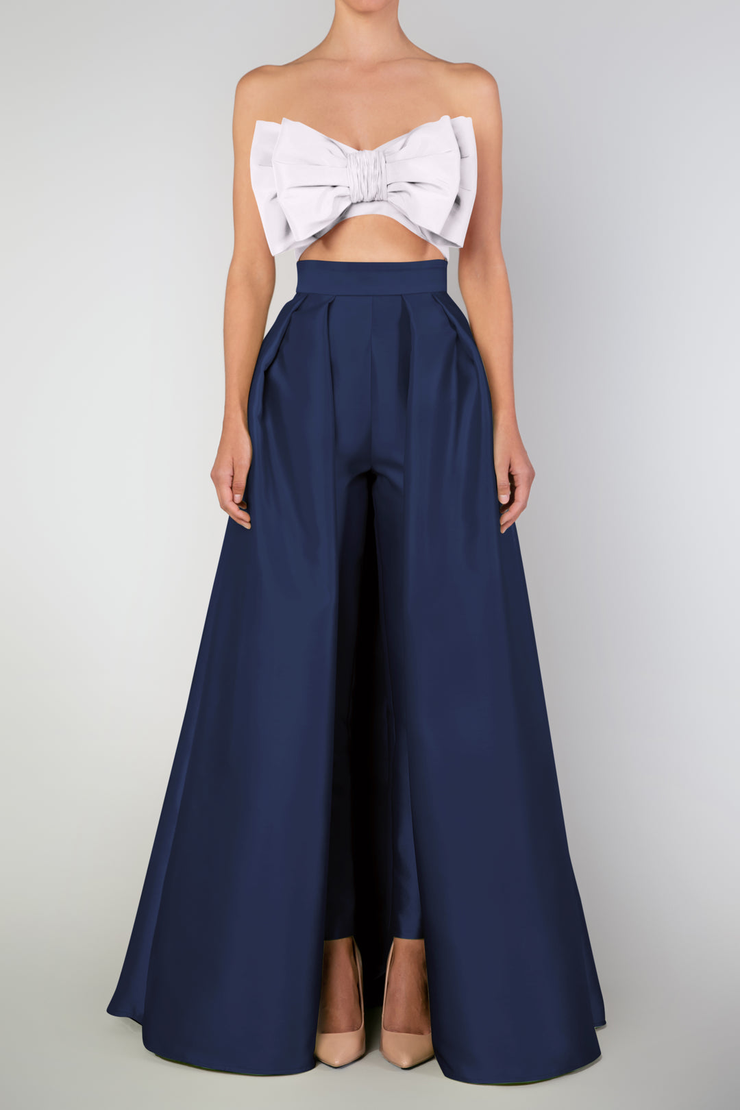 Silk and Wool Cigarette Pants with Convertible Skirt – ALEXIA MARÍA