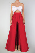 Silk and Wool Cigarette Pants