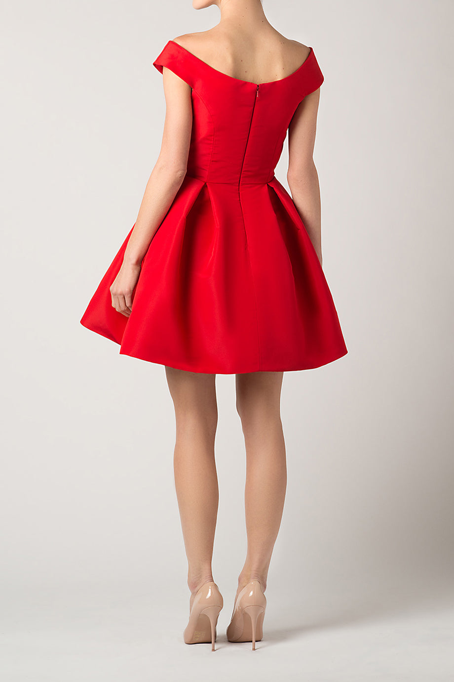 Off The Shoulder Silk Faille Mini Dress ALEXIA MARA Off The Shoulder Silk Faille Mini Dress ALEXIA MARA
